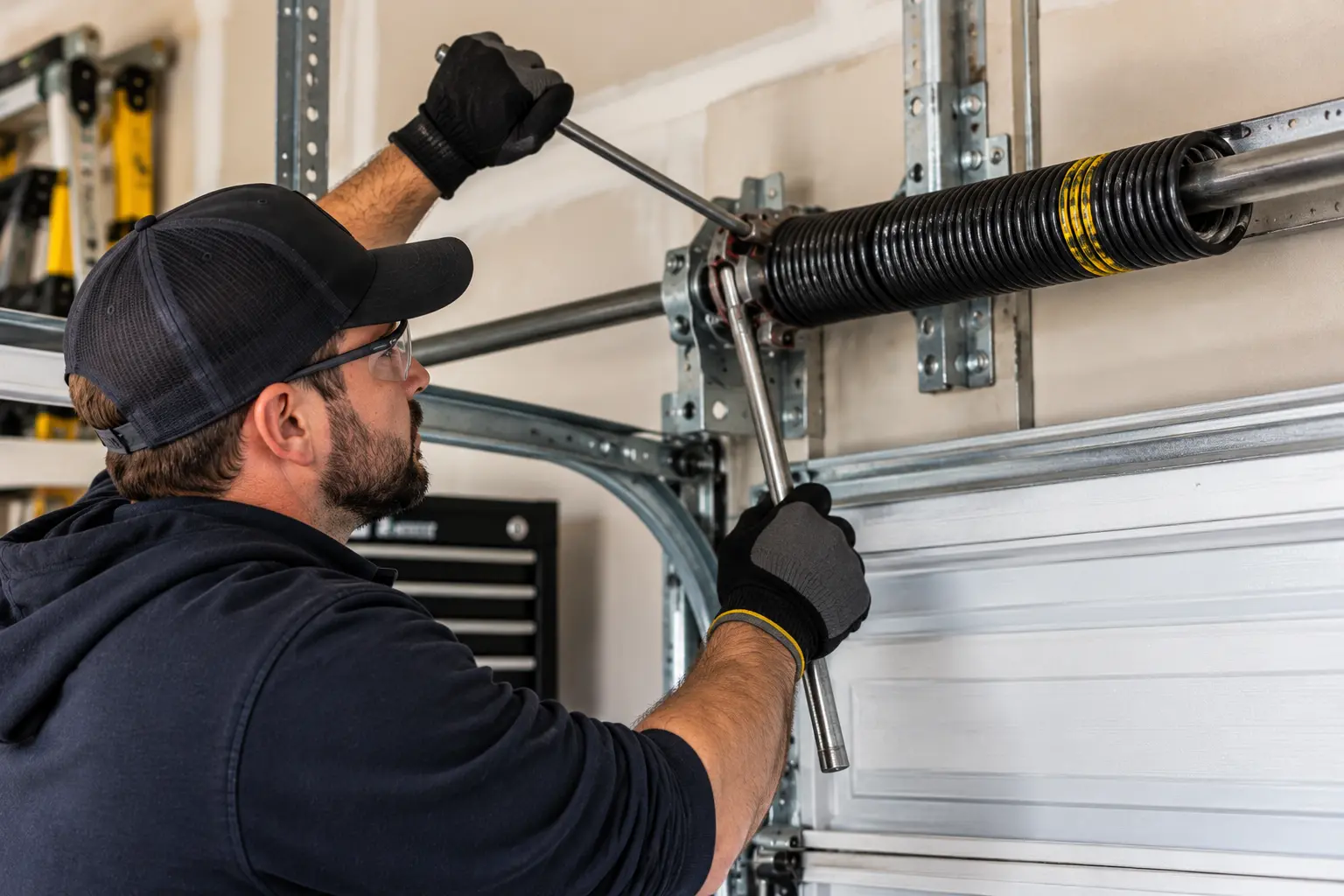 High tension garage door spring